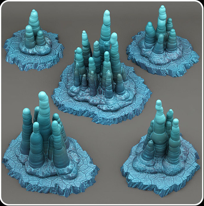 Eis-Stalagmiten Set